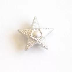5ágú csillag szúrós, ezüst