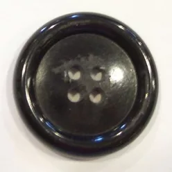 Gomb, negru "45"