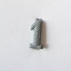 Numere din metal, albastru 1