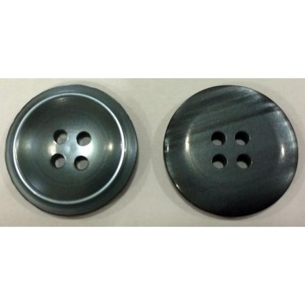 Button 4-hole, grey 20mm