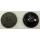 Button collar 4-hole, black 25mm