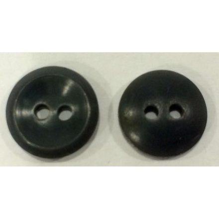 Button 2-hole, grey 13mm