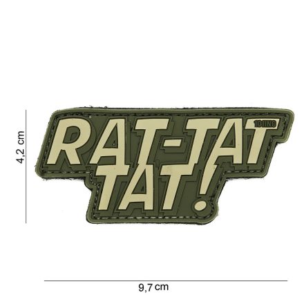 "Rat-tat-tat" PVC Patch