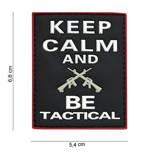 Keep calm and be tactical Emblema 3D PVC