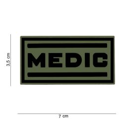 Medic PVC felvarró, zöld