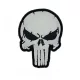 Punisher skull glow in the dark PVC patch