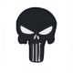 Punisher PVC Patch, Schwarz