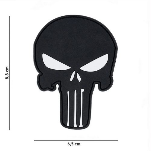 Punisher Emblema 3D PVC, negru