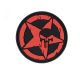 Punisher Allied Star PVC patch, red