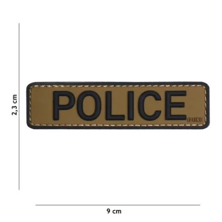 Police Emblema 3D PVC
