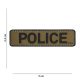 Police Emblema 3D PVC