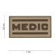 Medic PVC patch, desert