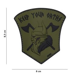 Keep your oaths Emblema 3D PVC, verde