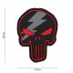 Punisher Thunder Emblema 3D PVC, rosu