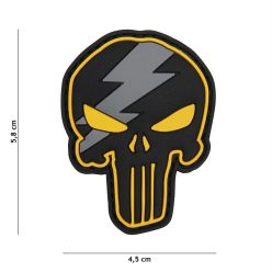 Punisher Thunder PVC patch, yellow