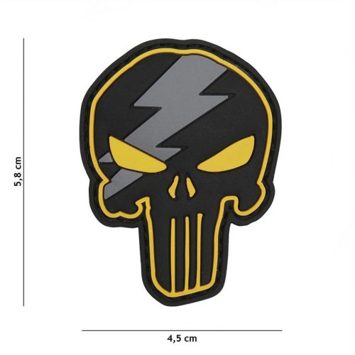 Punisher Thunder Emblema 3D PVC, galben