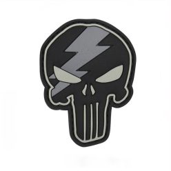 Punisher Thunder PVC Nášivka, sivá