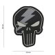 Punisher Thunder PVC patch, grey