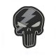 Punisher Thunder PVC Patch, Grau