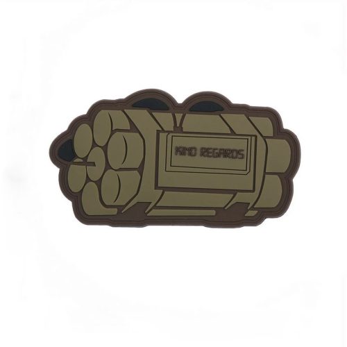 Kind regards Emblema 3D PVC, coyote