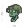 Night vision skull Emblema 3D PVC, verde