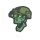 Night vision skull Emblema 3D PVC, verde