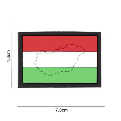 Ungaria (contur) Emblema 3D PVC