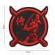 Samurai Warrior Emblema 3D PVC