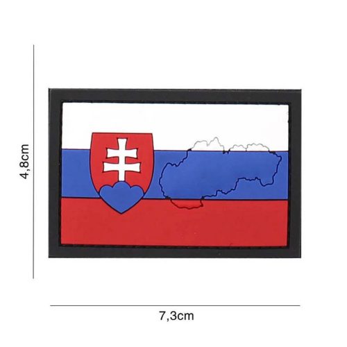 Szlovákia (kontúros) PVC felvarró