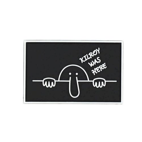 Kilroy was here Emblema 3D PVC, negru