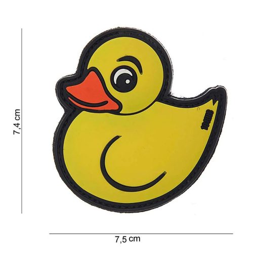 Rubber duck PVC patch, yellow