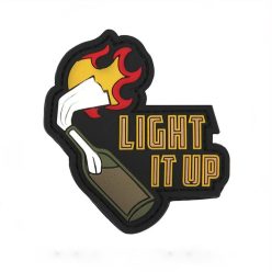 Light it up PVC Patch, Schwarz