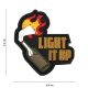 Light it up PVC patch, black