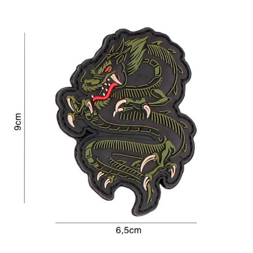 Dragon PVC Patch, Grün