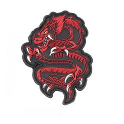 Dragon PVC Nášivka, čiervena