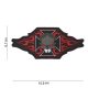 Maltezer cross + skull/flames PVC patch