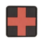 First Aid PVC felvarró, fekete