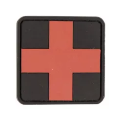 First Aid PVC nášivka, čierna