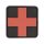First Aid PVC patch, black