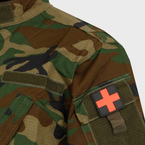 First Aid PVC felvarró, fekete