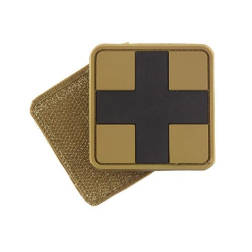 First Aid Emblema 3D PVC, coyote