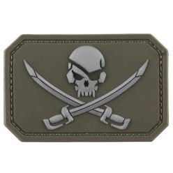 Pirate PVC patch, green