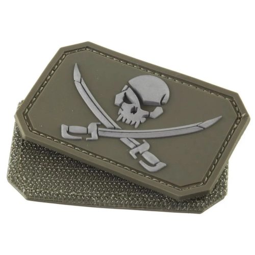 Pirat Emblema 3D PVC, verde