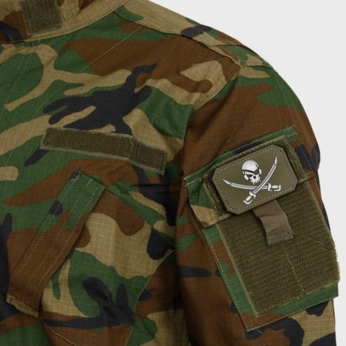 Pirate PVC patch, green