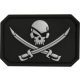Pirat PVC Patch, Schwarz