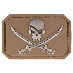 Pirát PVC nášivka, coyote