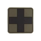 First Aid mic Emblema 3D PVC, verde