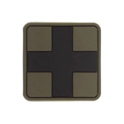 First Aid mic Emblema 3D PVC, verde