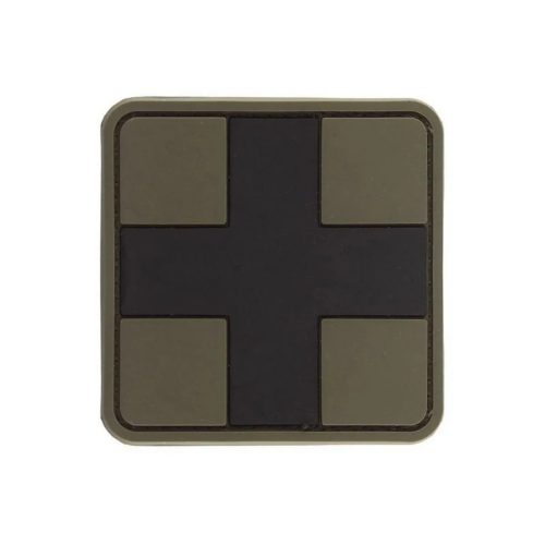 First Aid mic Emblema 3D PVC, verde