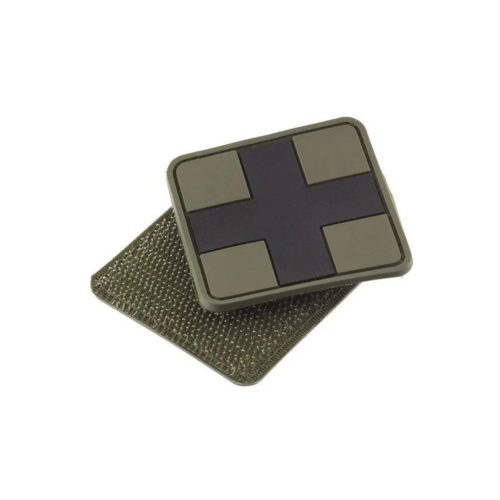 First Aid malý PVC nášivka, zelená